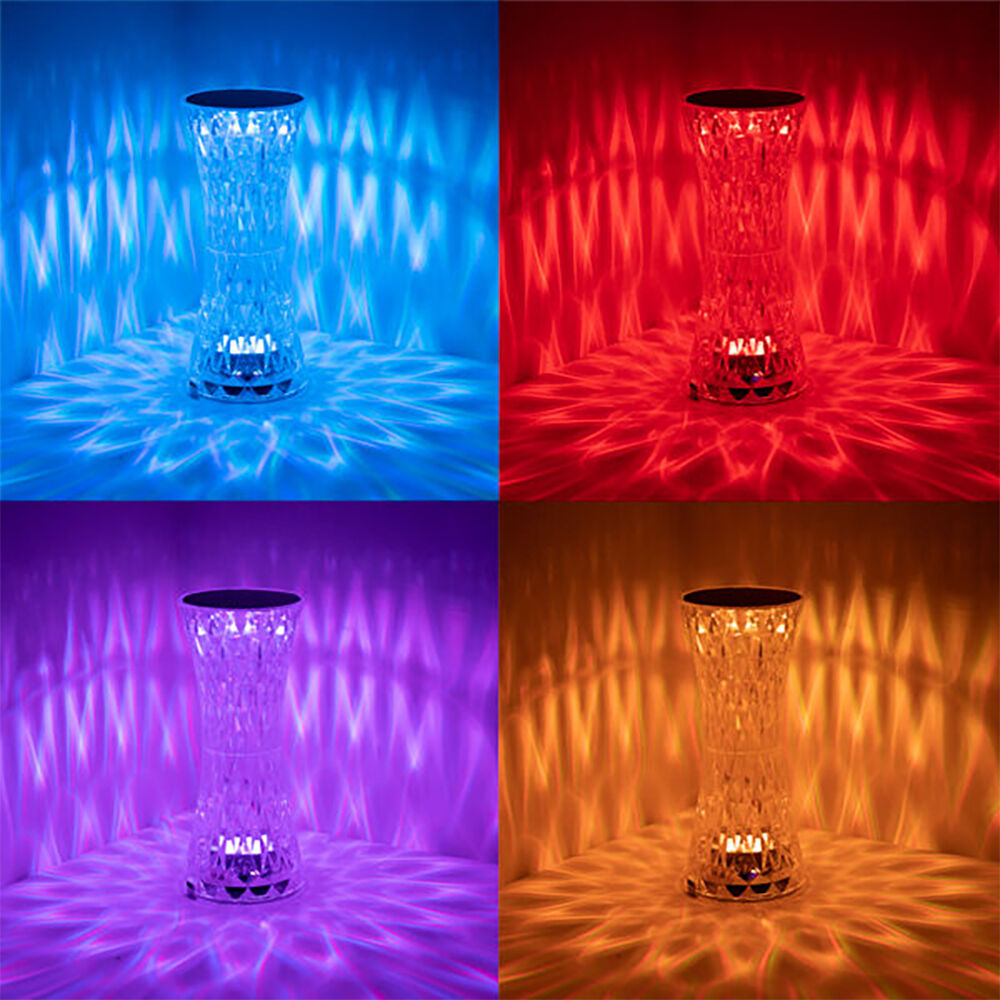 Art + Tech Sparkling Crystal Lamp 16-Colours Touch Control LED Night Light — image 3