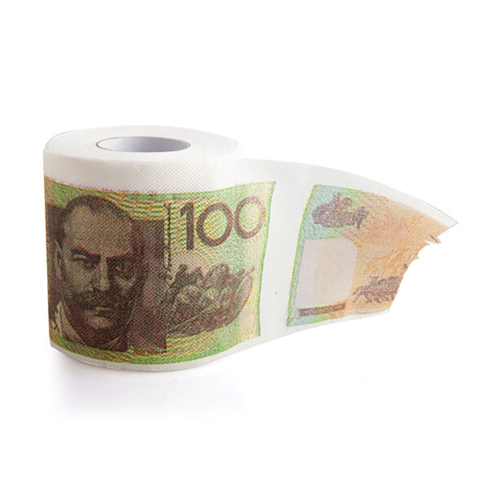 Outback Mates 3ply Tissue Roll Toilet & Bathroom Paper 100 AU Dollar Bill — image 4