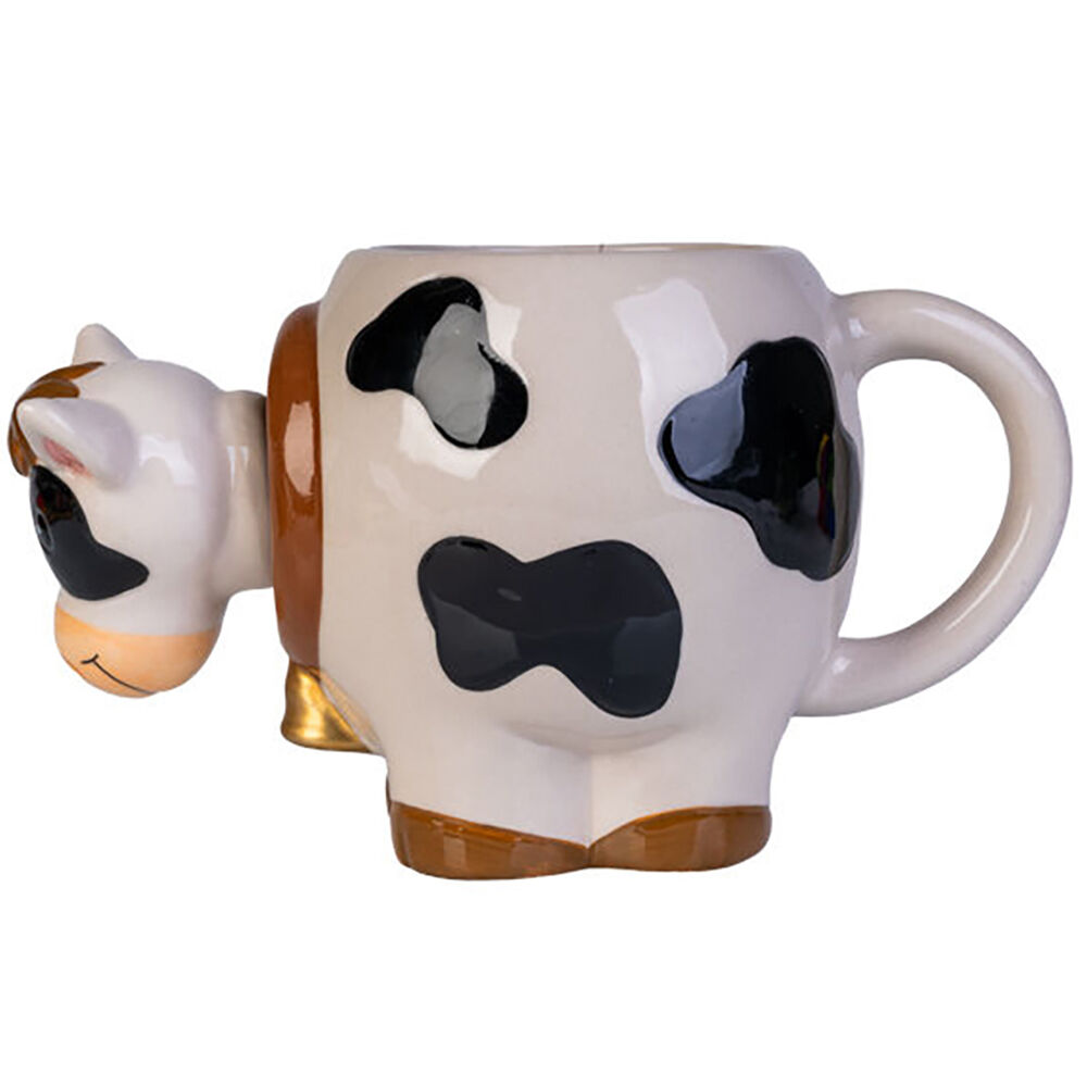 Mdi 3D Cow Bobble Head Ceramic Coffee/Tea Novelty Mug Drinkware 17.5x11cm — image 2