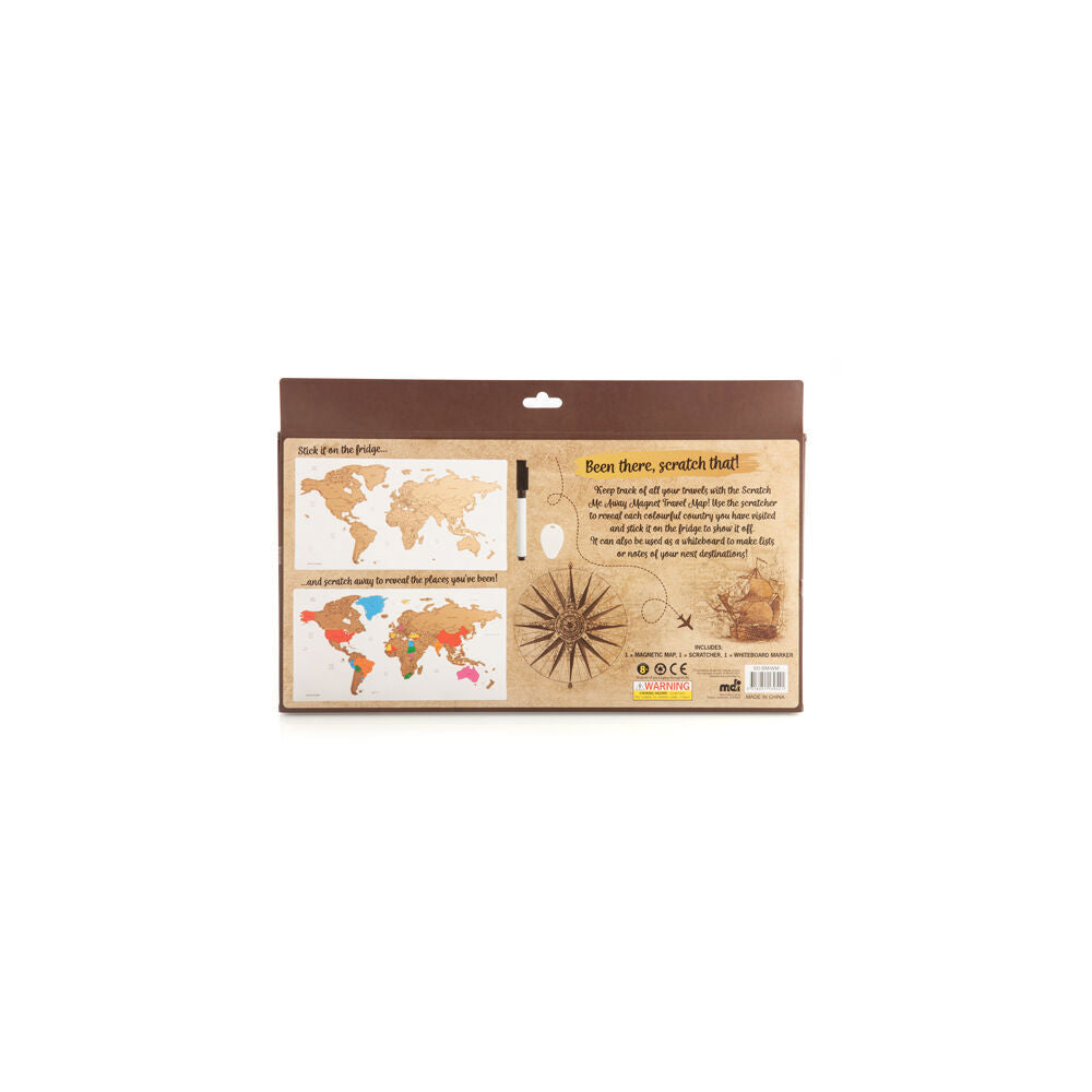 Mdi Scratch Me Away Magnetic World Map Whiteboard 42.5x22.7x0.1cm (2 Pack) — image 4