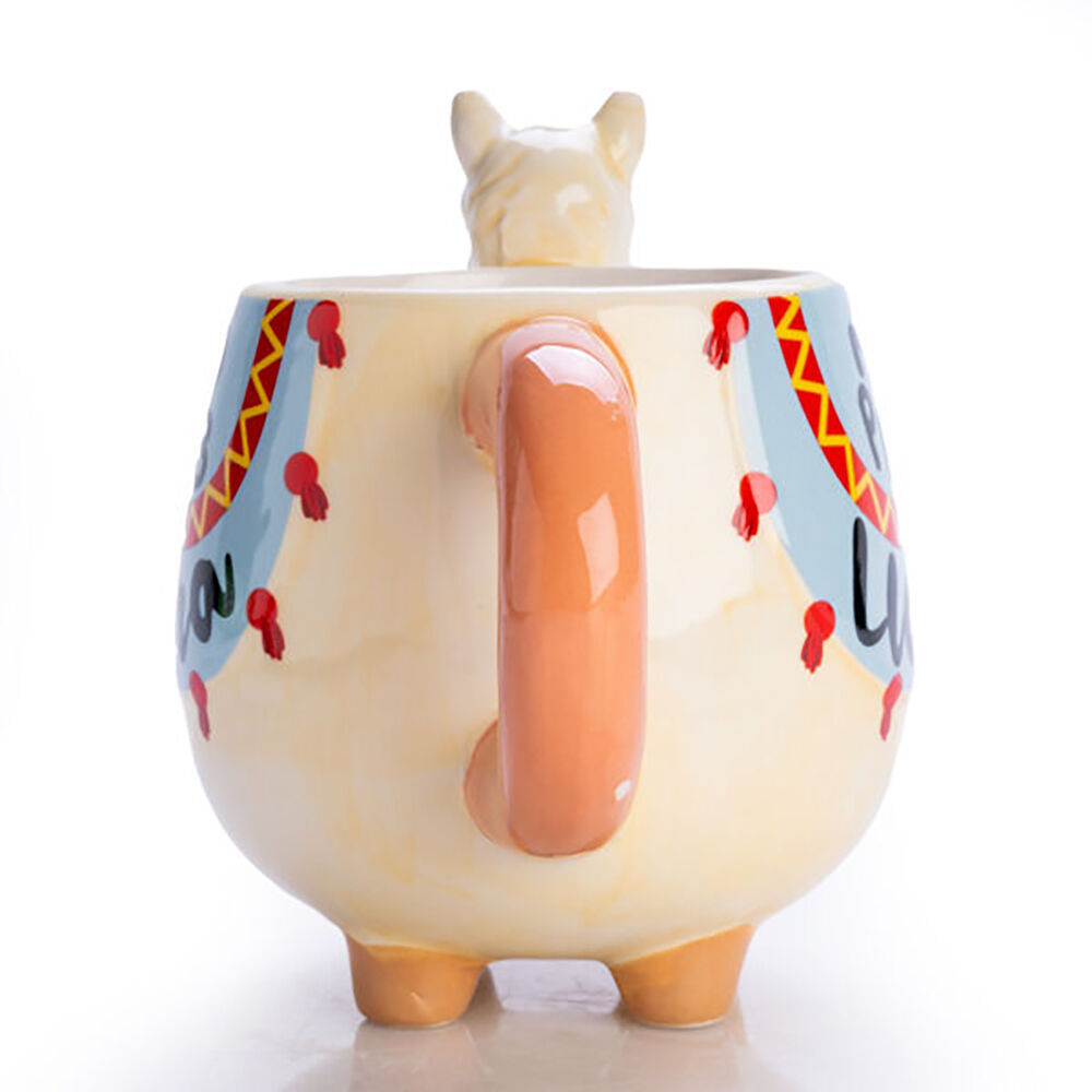 Alpaca Valley 3D No Prob Llama Coffee/Tea Ceramic Mug 17.3x12cm (3 Pack) — image 6
