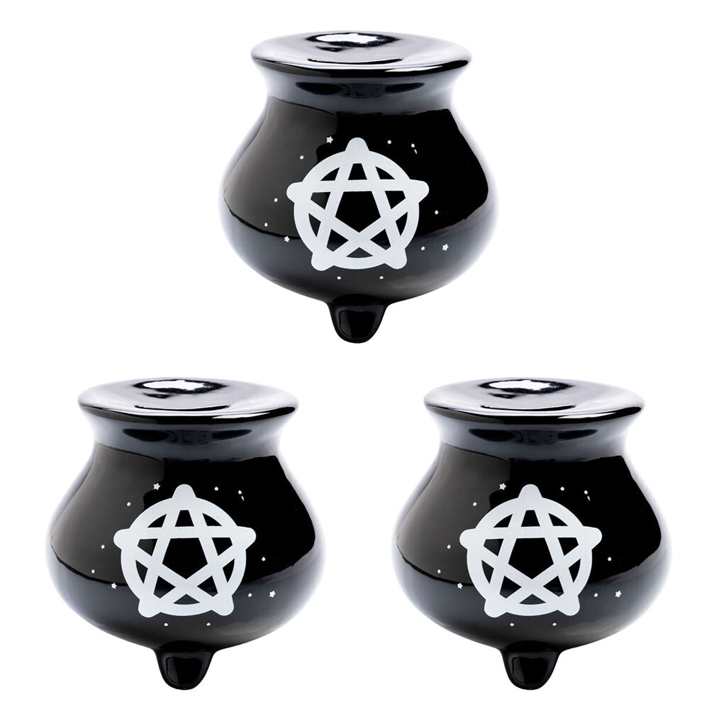 Mdi Money Bank Novelty Coin Saver Cauldron 12.4x11cm (3 Pack)