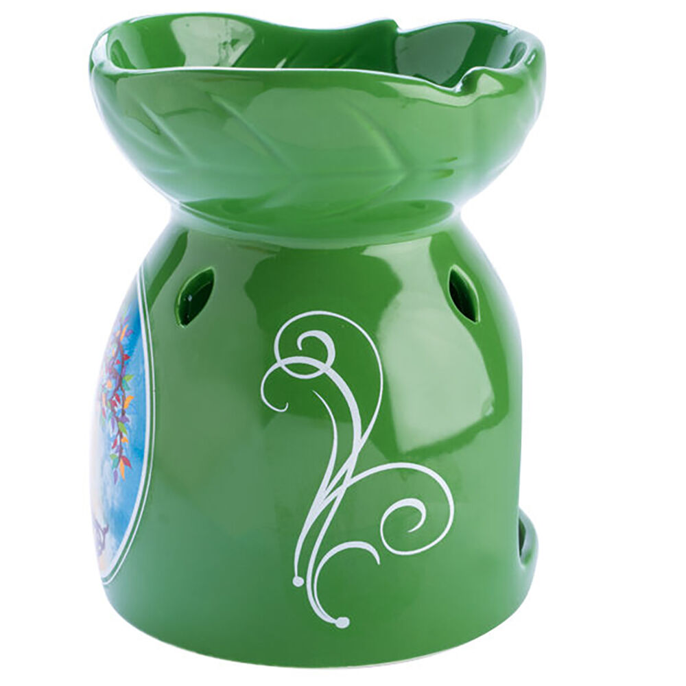 Wild Scents Green Oil Burner Tree of Life 12.2x14cm Wax Melts Candle Holder — image 3