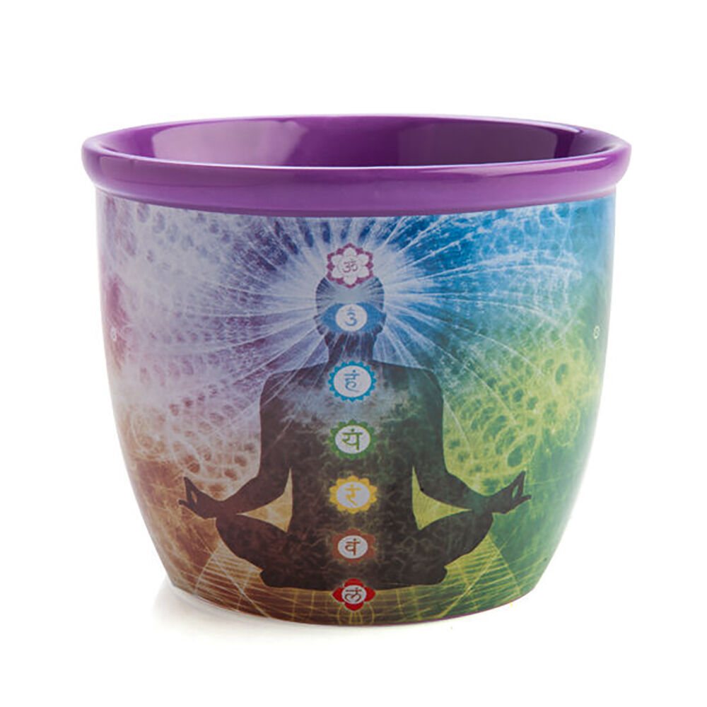 Mdi Smudge Bowl Sage/Incense Burner Ceramic Chakra 12.5x10.5cm Purple (3 Pack) — image 2