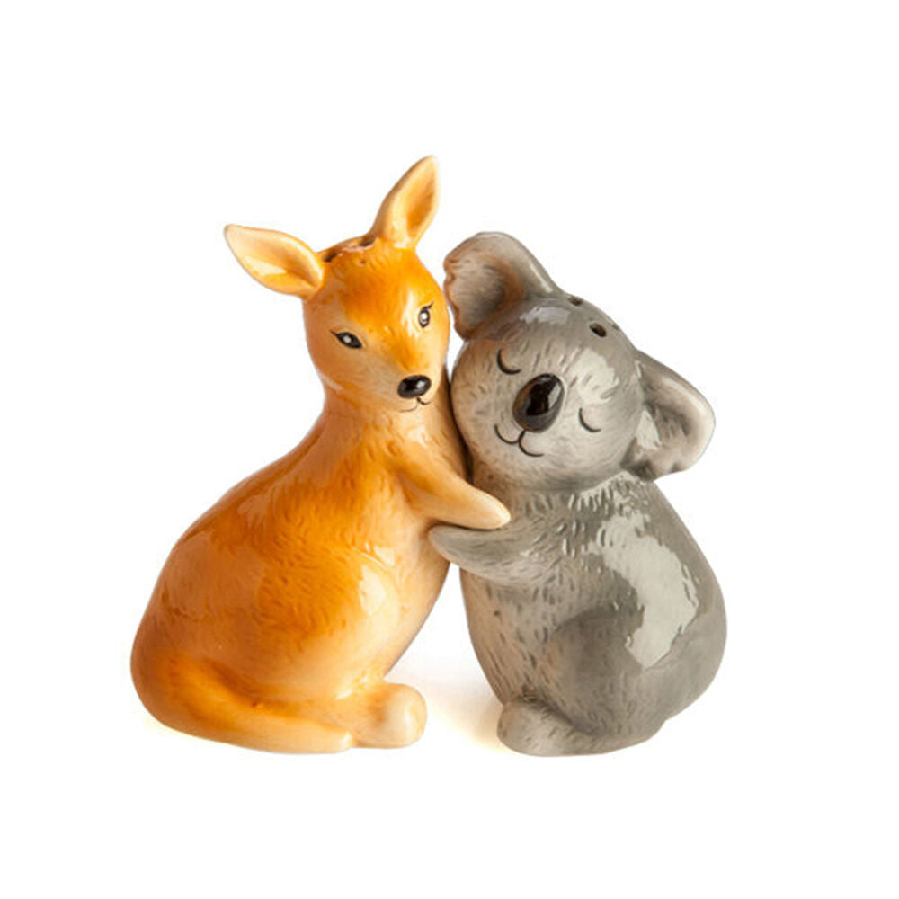 Flavour Mates 3D Salt & Pepper Shaker Set 12x5.5x12cm Australiana Animals (2 Pieces)
