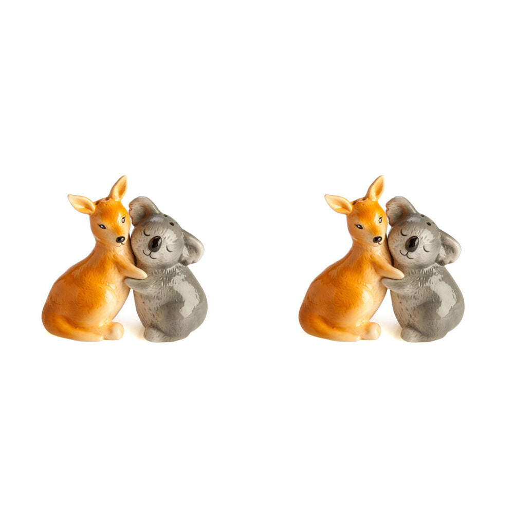 Flavour Mates 2pc Flavour Mates Salt & Pepper Shaker Set 12x5.5x12cm Australiana Animals (2 Pack)