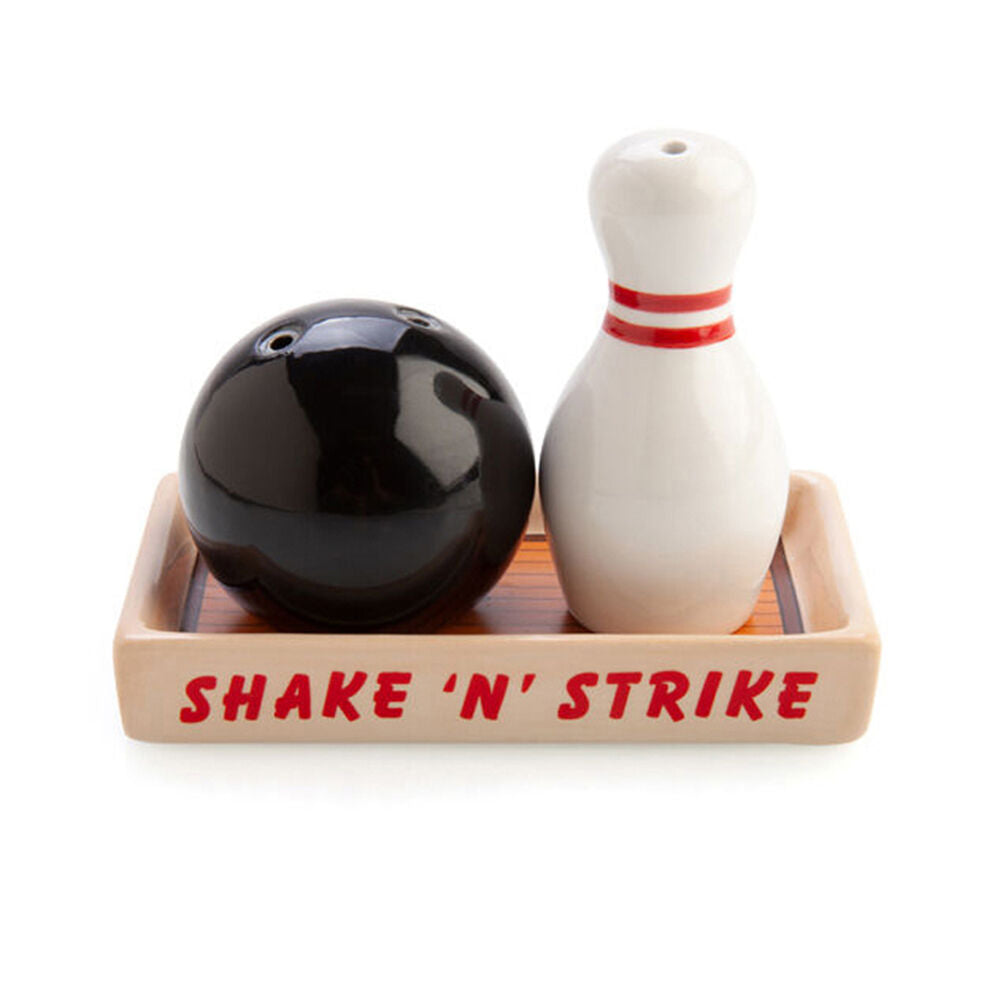 Flavour Mates 2pc Flavour Mates 3D Salt & Pepper Shaker Duo Set 11x7x9cm Bowling Ball Pin (2 Pack) — image 2