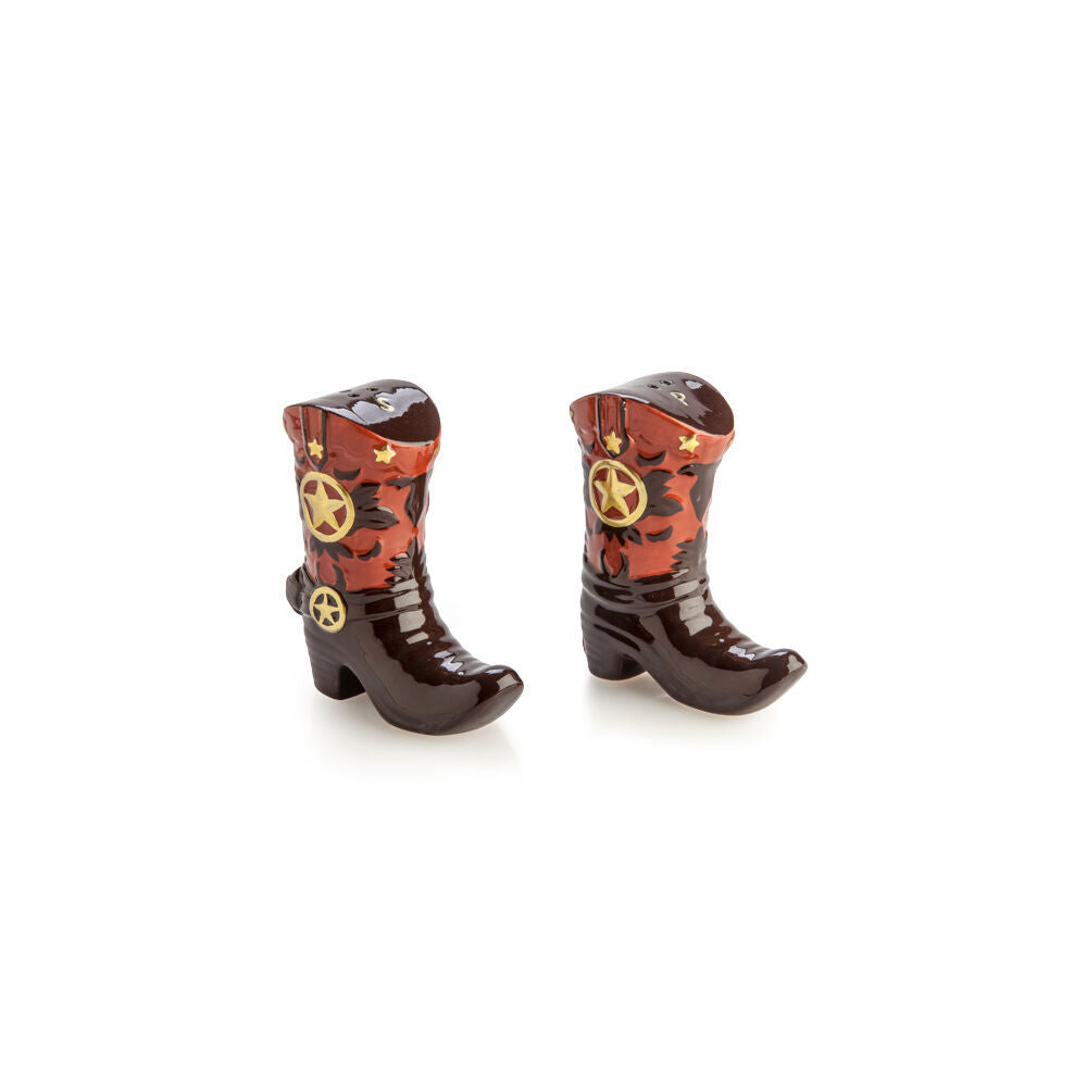 Flavour Mates 3D Salt & Pepper Shaker Set 9.5x4.3x8.5cm Cowboy Boots (2 Pieces) — image 2