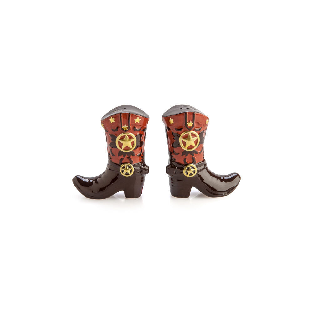 Flavour Mates 3D Salt & Pepper Shaker Set 9.5x4.3x8.5cm Cowboy Boots (2 Pieces) — image 4