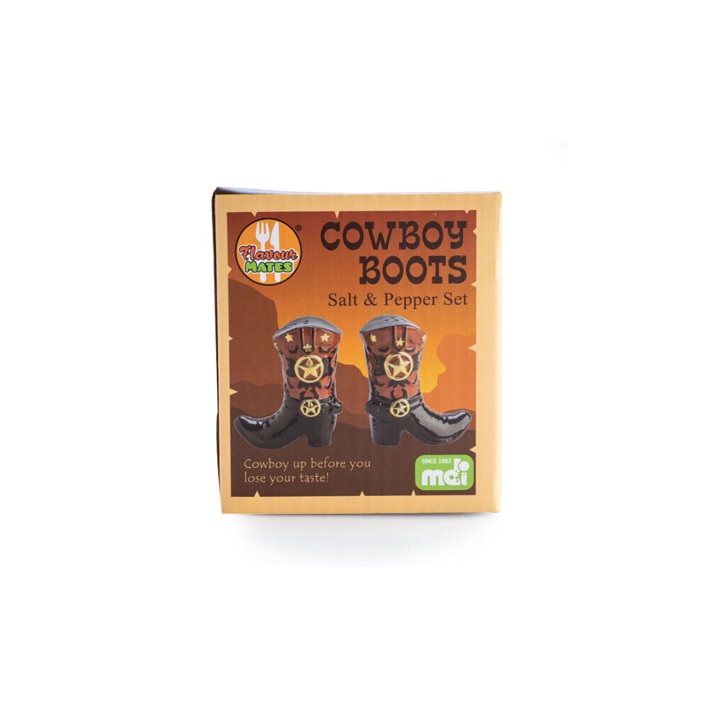 Flavour Mates 3D Salt & Pepper Shaker Set 9.5x4.3x8.5cm Cowboy Boots (2 Pieces) — image 5