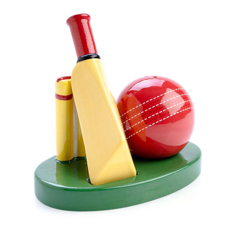 Flavour Mates 3D Salt & Pepper Shaker Set 12.6x7.7x11.1cm Cricket Ball Bat (2 Pieces)