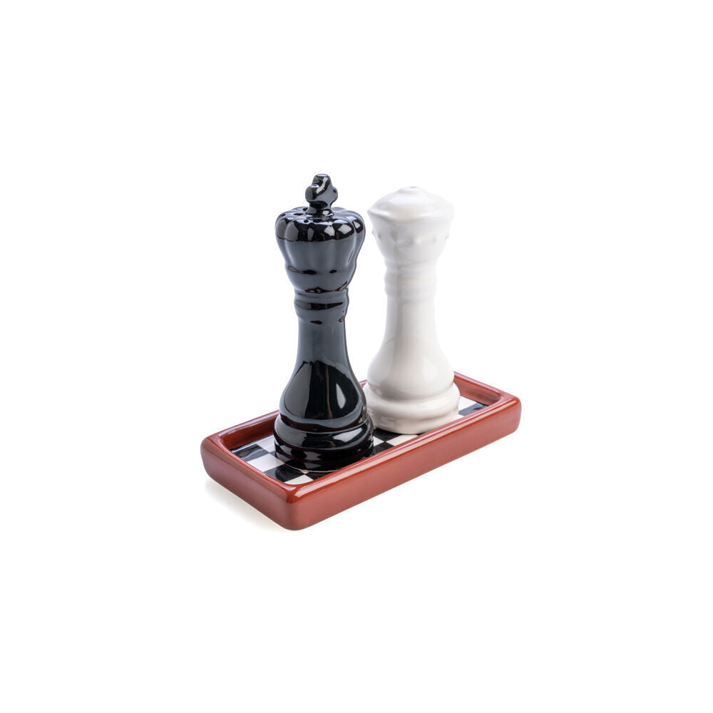 Flavour Mates 3D Salt & Pepper Shaker Duo Set 10.8x5.5x10.5cm Chess Pieces (2 Pieces) — image 2