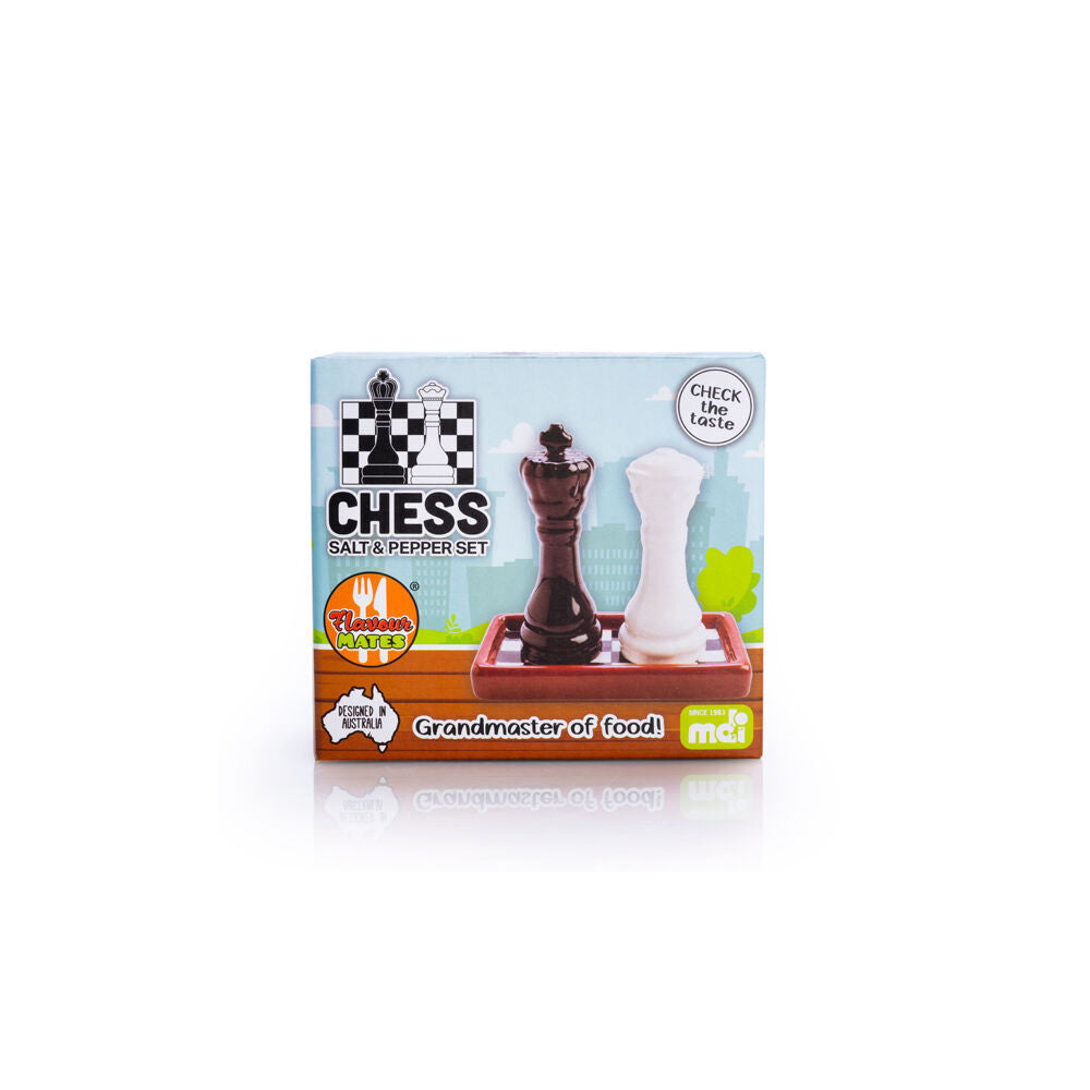 Flavour Mates 3D Salt & Pepper Shaker Duo Set 10.8x5.5x10.5cm Chess Pieces (2 Pieces) — image 4