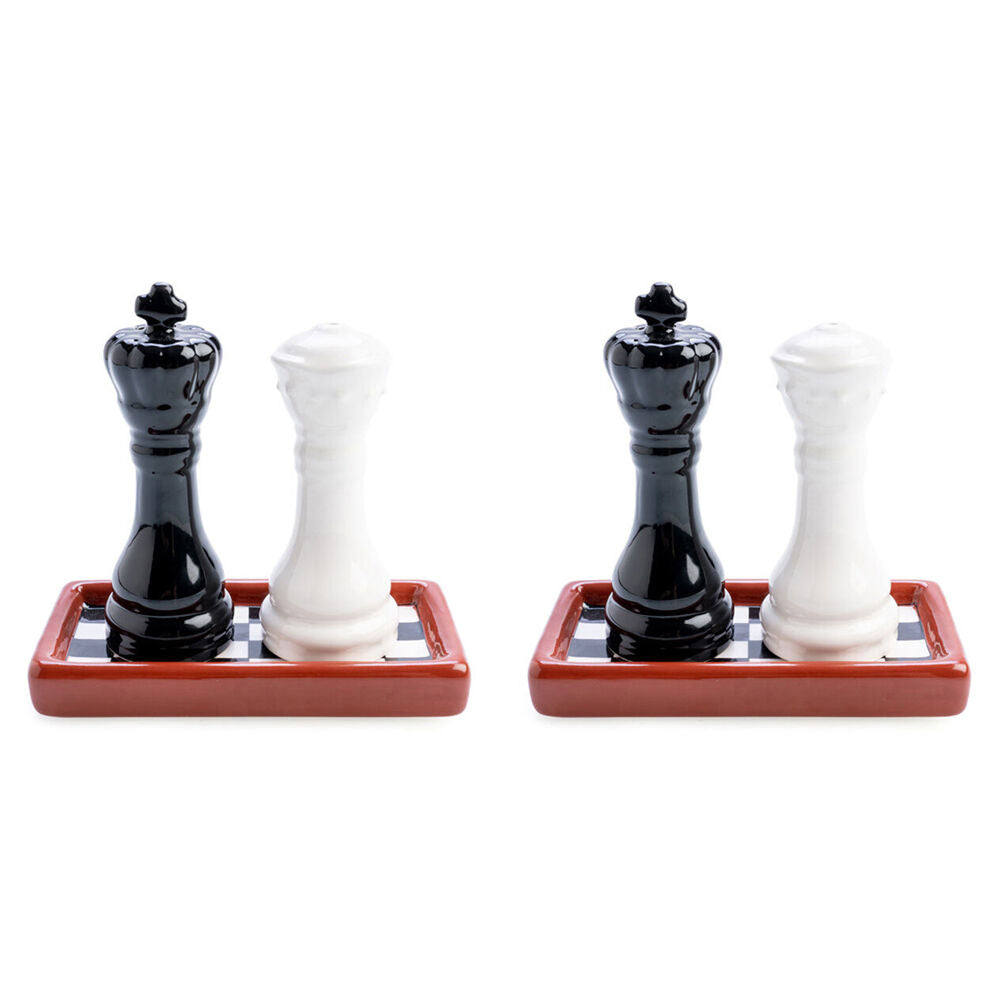 Flavour Mates 2pc Flavour Mates Salt & Pepper Shaker Duo Set 10.8x5.5x10.5cm Chess Pieces (2 Pack)