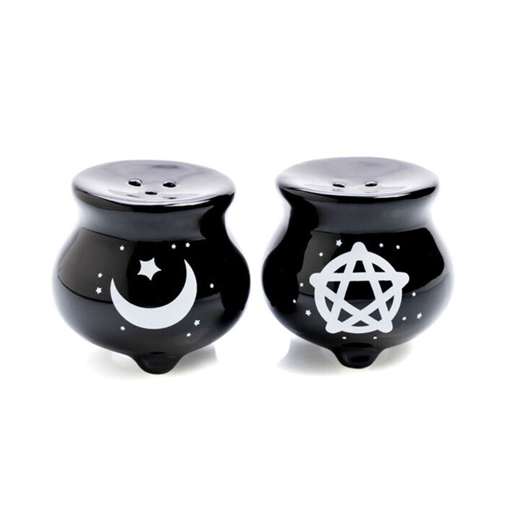 Flavour Mates 3D Salt & Pepper Shaker Duo Set 5.6x5.6x5.6cm Witches Cauldron (2 Pieces)