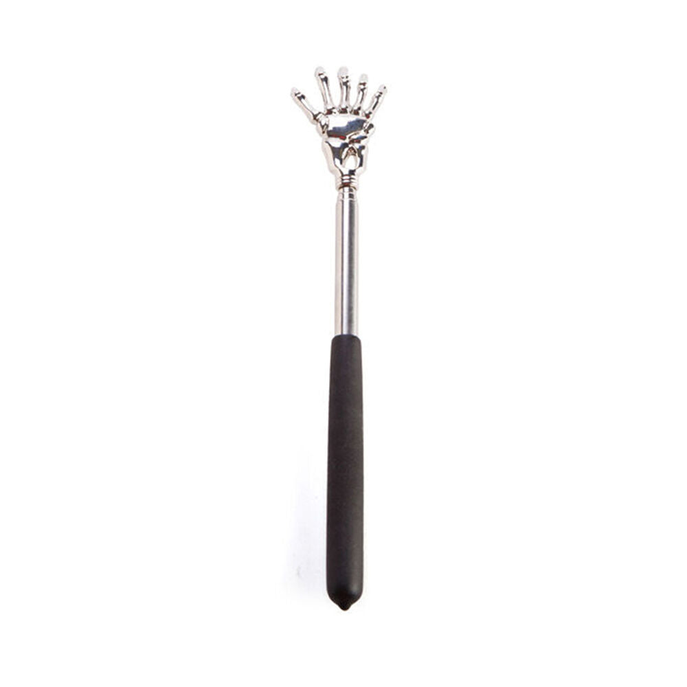 Mdi 59.5x4x1cm Expandable Skull Hand Non-Slip Back Scratcher — Silver
