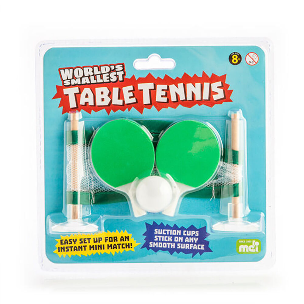 Worlds Smallest Board Game Table Tennis Miniature Toy Set Kids 8y+