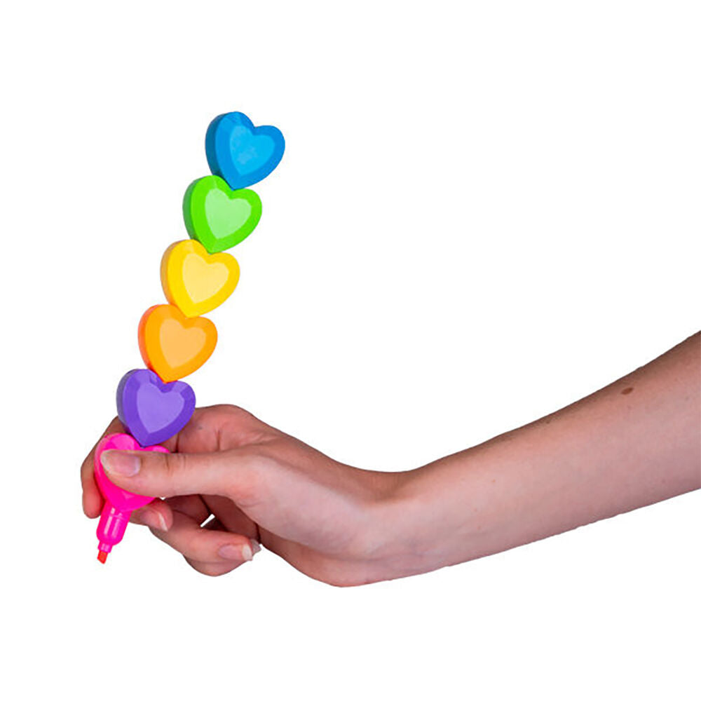 Mdi Stackable Highlighters Writing Stationery Marker Pens Heart Assorted — image 5