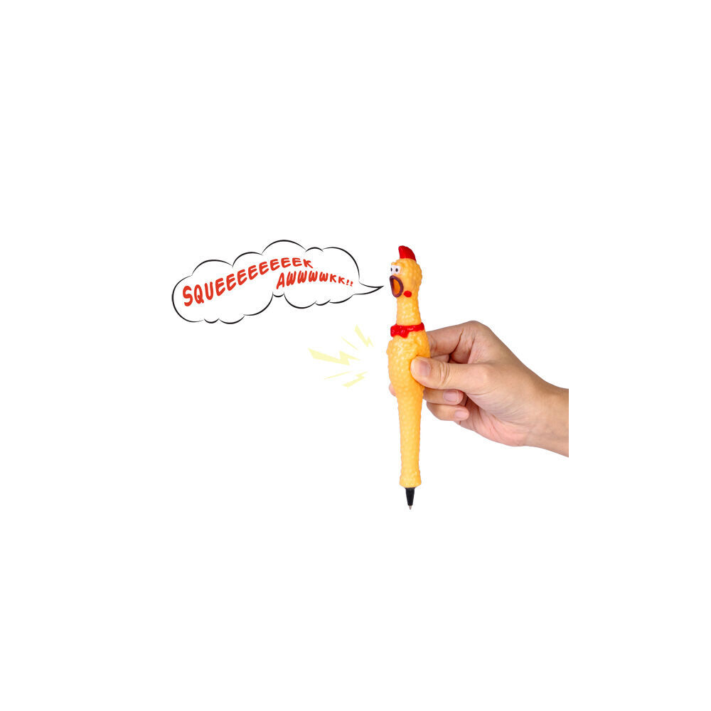 Mdi Furever Pets Screaming Chicken Kids Ballpoint Writing Pen 3x3.5x19cm (6 Pack) — image 3