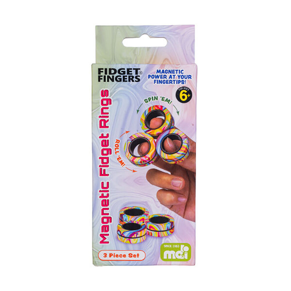 Mdi Magnetic Fidget Rings Stress Relief Sensory Toy Desk Kids/Children 3.2cm