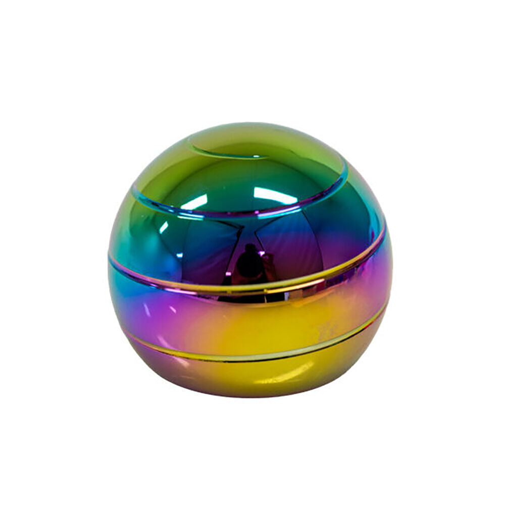 Mdi Metallic Rainbow Gyro Fidget Spinner Desk Toy Fun Display 3.9cm Kids 6y+ (2 Pack) — image 2
