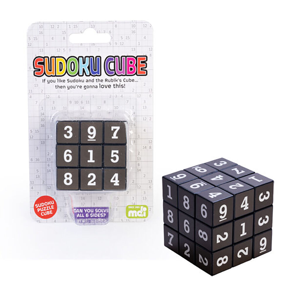 Mdi 5.5x5.5cm Number Puzzle Game Sudoku Cube Educational Toy Black — image 4