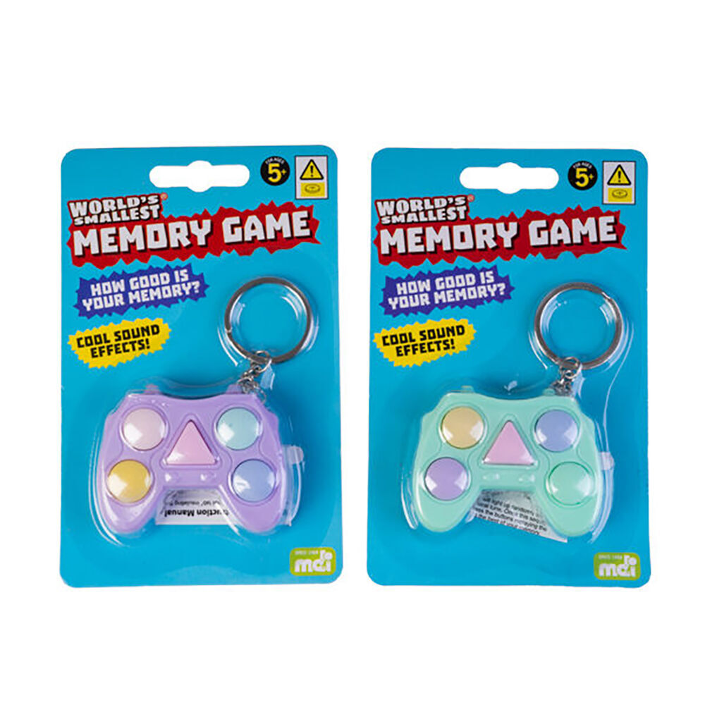 Worlds Smallest Memory Game Keyring/Keychain Miniature Toy Kids 6+ Assorted (4 Pack) — image 3