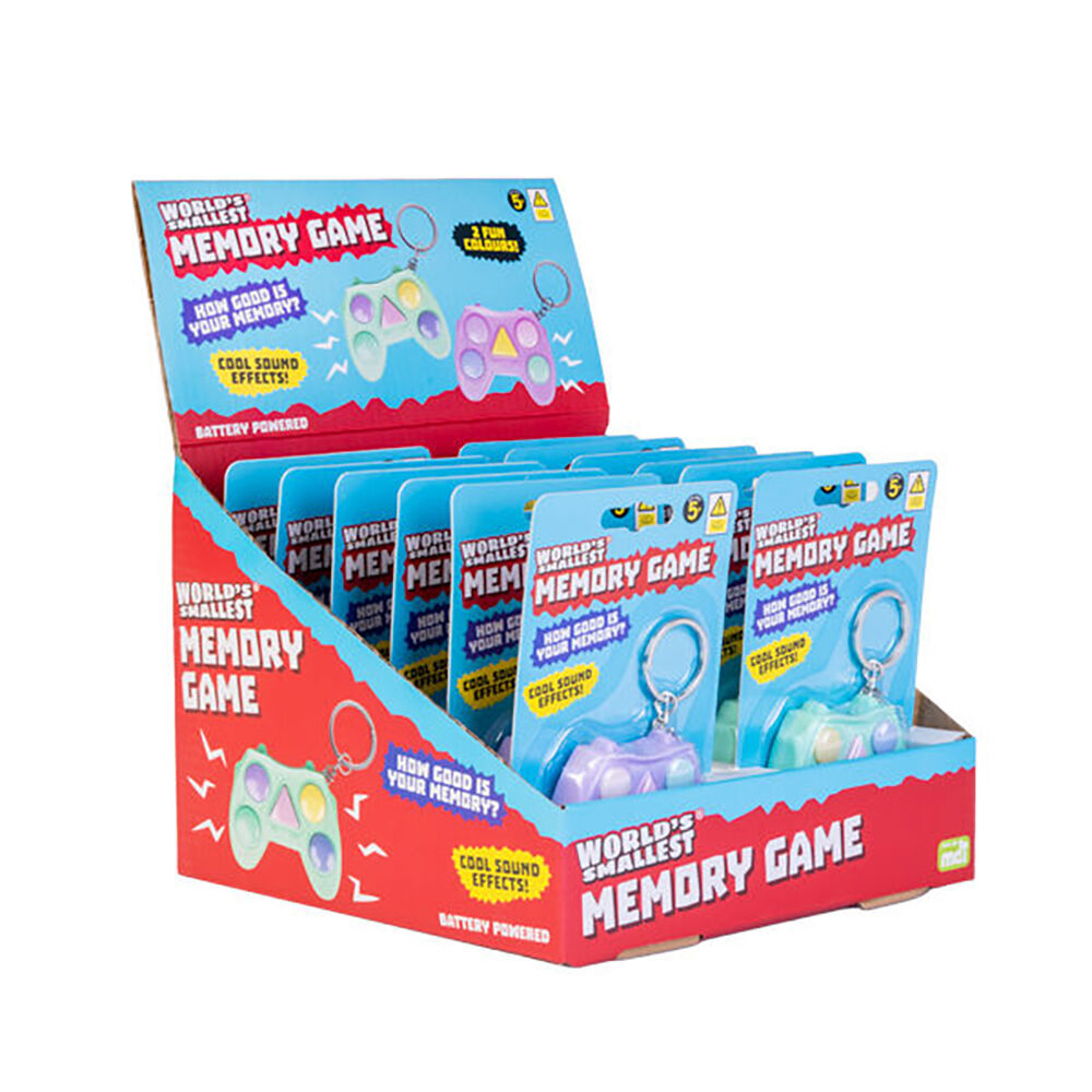 Worlds Smallest Memory Game Keyring/Keychain Miniature Toy Kids 6+ Assorted (4 Pack) — image 5
