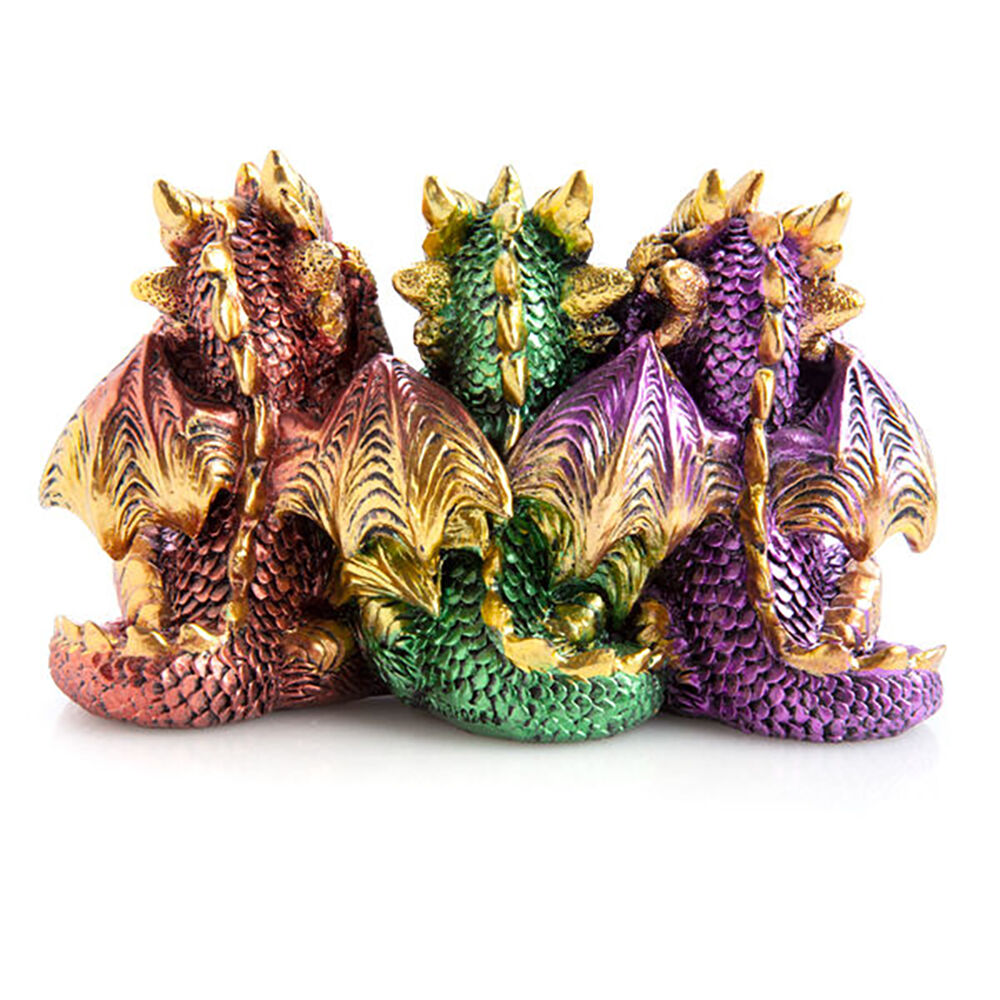 Mystical Worlds 3 Wise Dragons Figurine Home Ornament Decoration 14x8.2cm — image 4