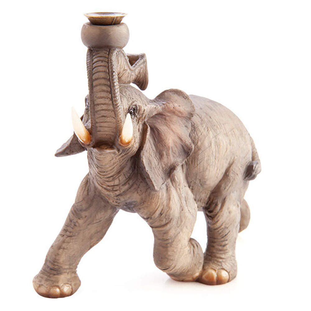 Mdi Backflow Burner Ceramic Elephant Incense Burner Home/Room Decor Grey — image 5