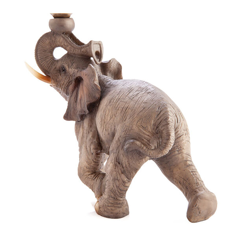Mdi Backflow Burner Ceramic Elephant Incense Burner Home/Room Decor Grey (2 Pack) — image 5