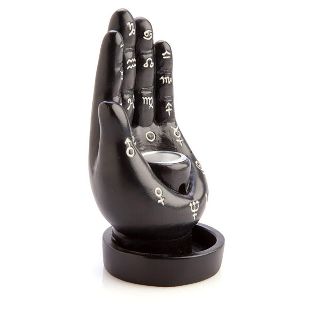 Mdi Backflow Cone Burner Hamsa Hand Incense Burner Black Home/Room Decor — image 2