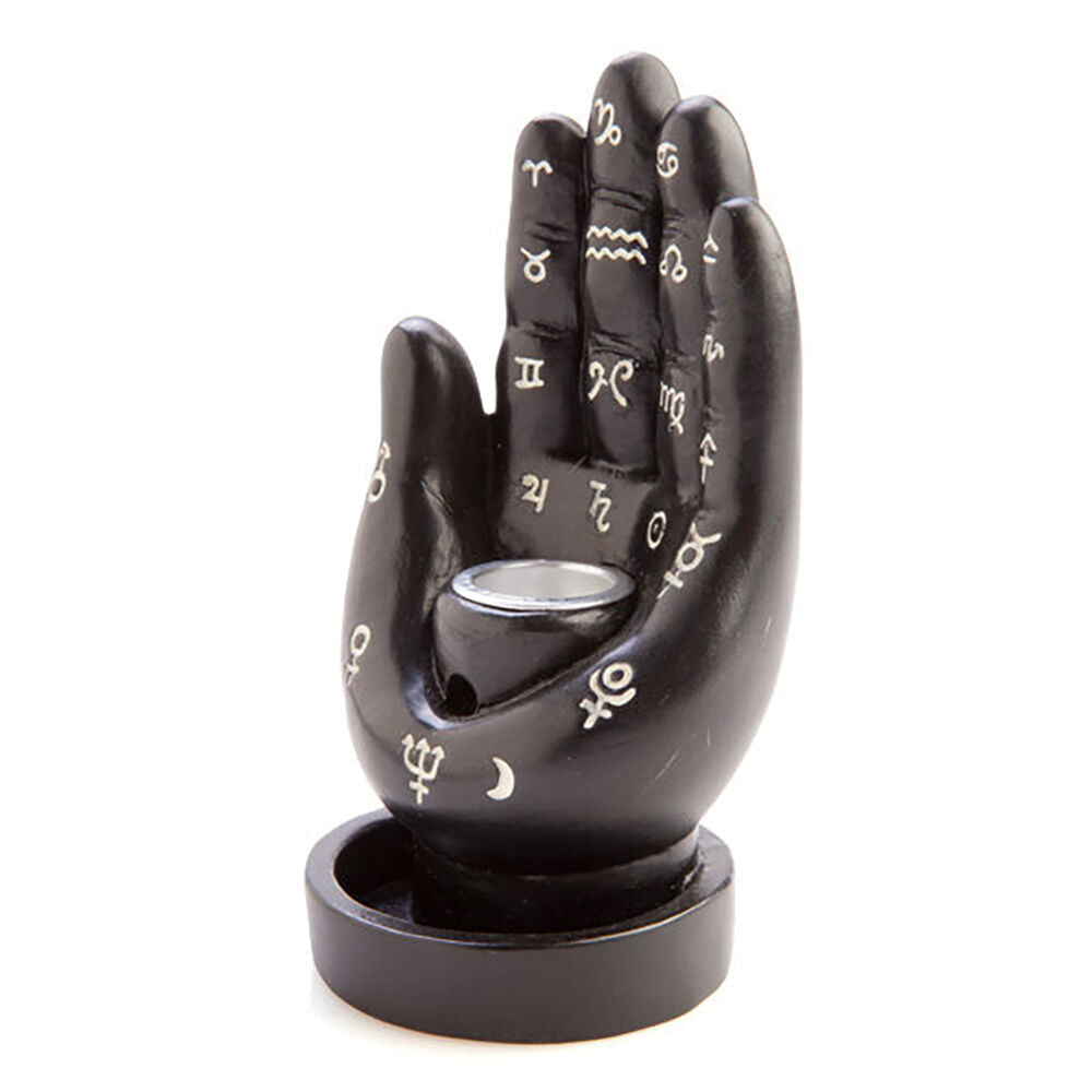 Mdi Backflow Cone Burner Hamsa Hand Incense Burner Black Home/Room Decor (2 Pack) — image 5