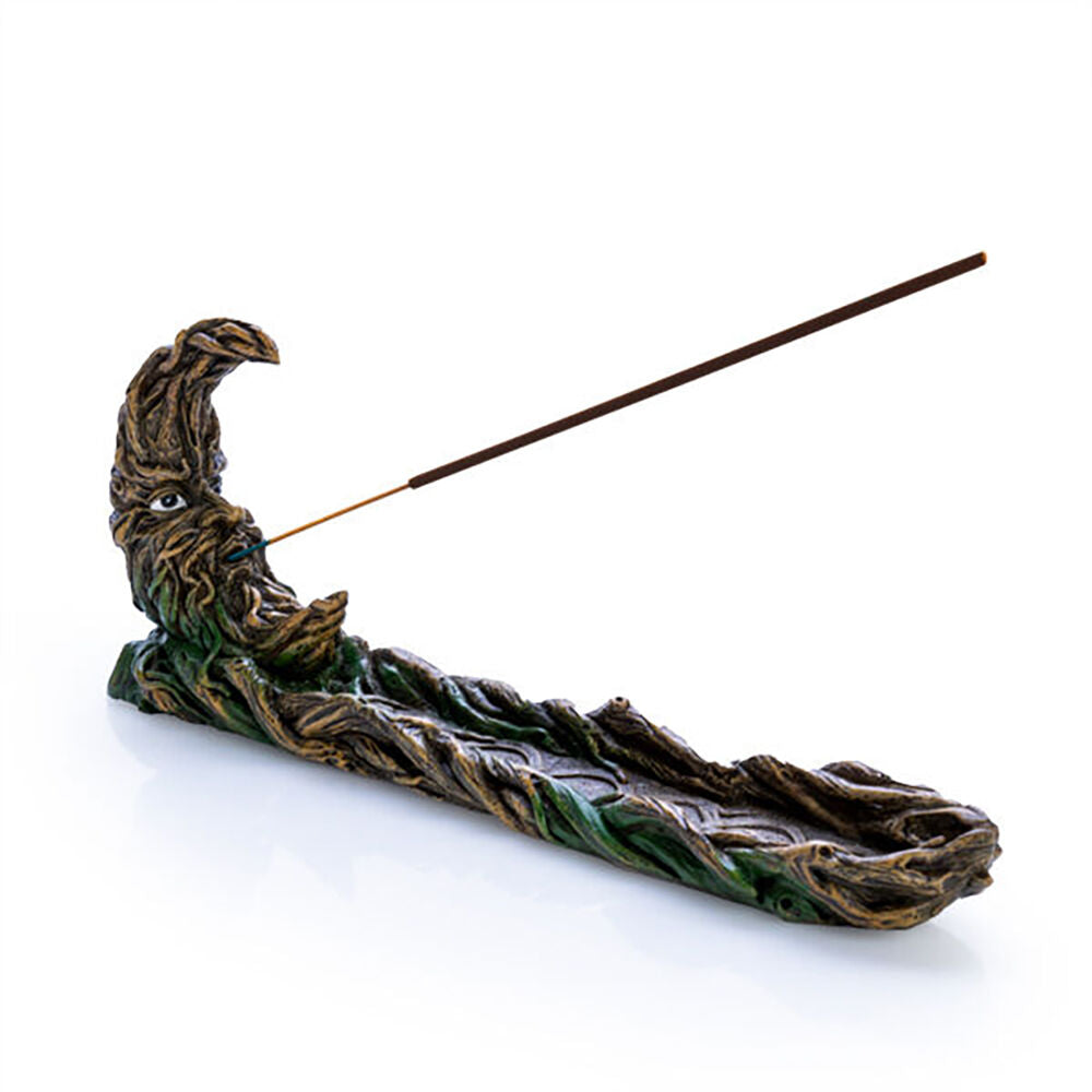 Mystical Worlds Flat Polyresin Incense Burner/Holder Moon Tree 29x10.2cm — image 2