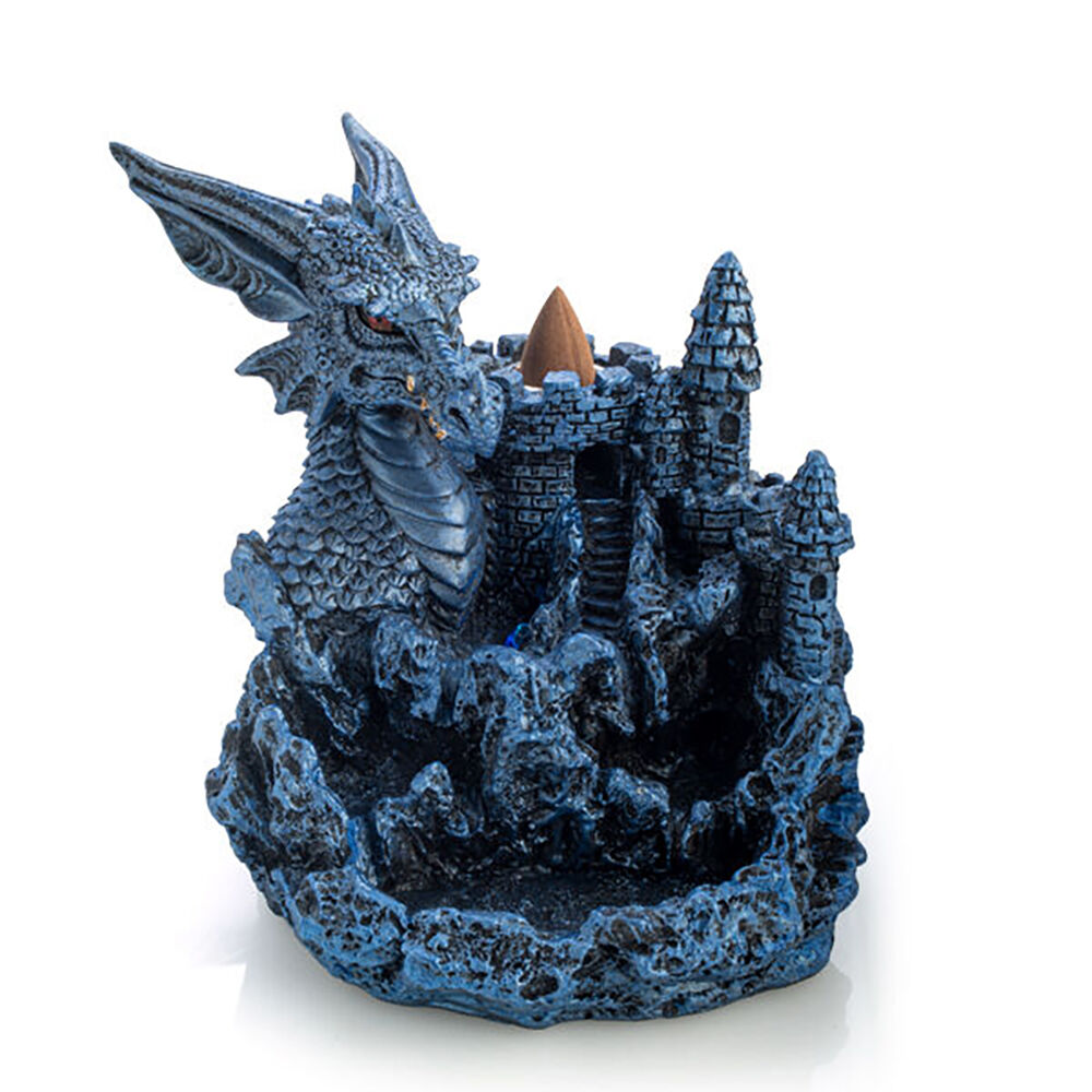 Mystical Worlds Ice Dragon LED Backflow Incense Burner Home Fragrance Decor
