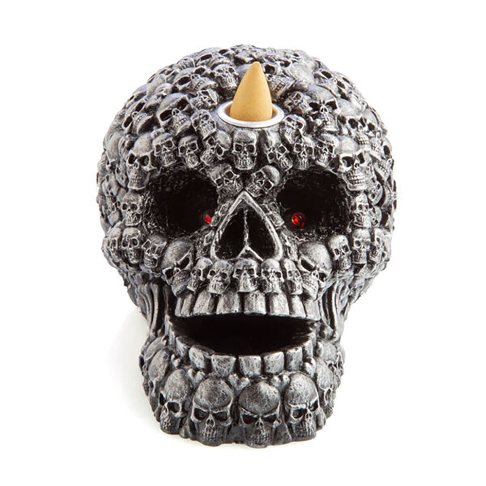 Mystical Worlds LED Backflow Incense Burner Skull Gothic Display 17x11.8cm (2 Pack) — image 4