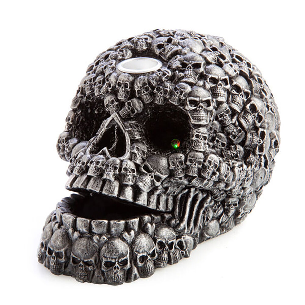 Mystical Worlds LED Backflow Incense Burner Skull Gothic Display 17x11.8cm (2 Pack) — image 5