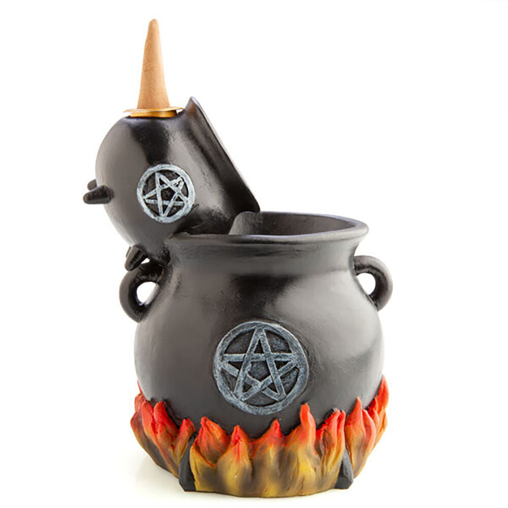 Mdi LED Backflow Incense Burner Cauldron Pot Witchy Home Decor 13.5x15.5cm (2 Pack) — image 2
