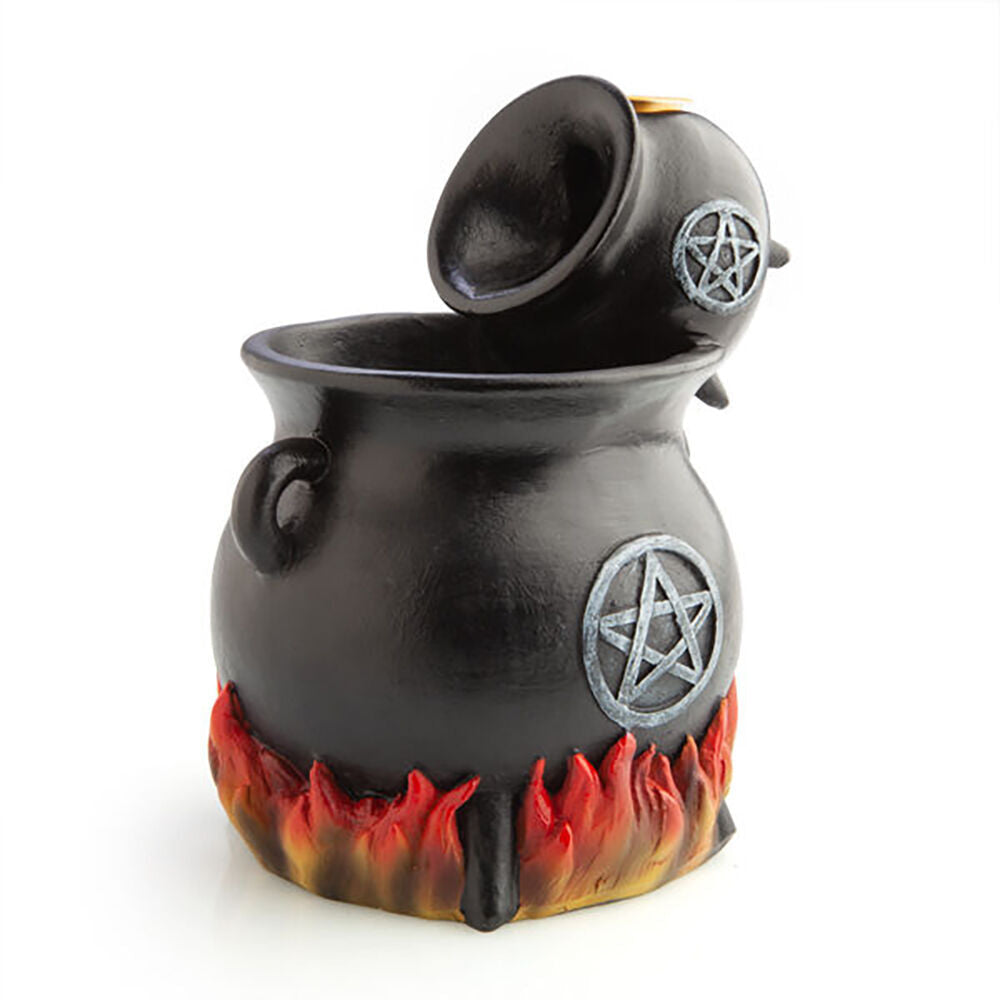 Mdi LED Backflow Incense Burner Cauldron Pot Witchy Home Decor 13.5x15.5cm (2 Pack) — image 5