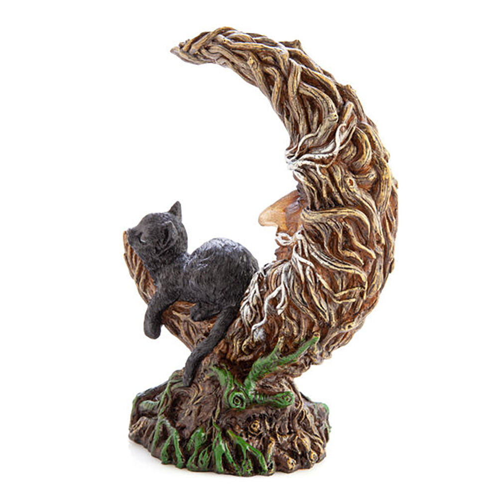 Mdi LED Polyresin Moon Tree w/Black Cat Figure Decor Night Light 16.5x21.2cm — image 5