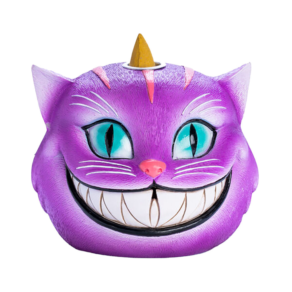 Mad Cat Backflow Incense Burner Ceramic Gothic Home Decoration 12.6x12cm