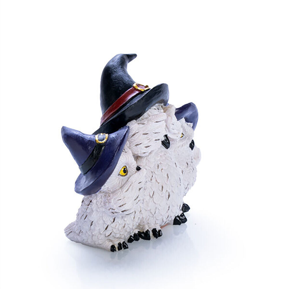 Mystical Worlds 3 Wise Snowy Owls Figurine Home/Room Decor 12.7x9.3cm White — image 3