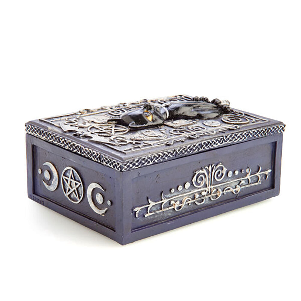 Mystical Worlds Jewellery Trinket Tarot Box Black Cat Storage Home Decor — image 4