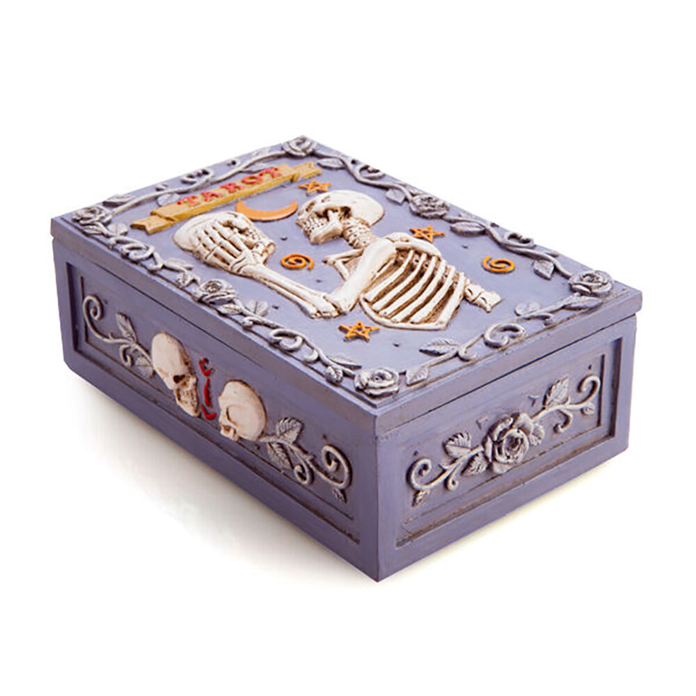 Mystical Worlds Jewellery Trinket Tarot Box Skeleton Storage Home Decor — image 4