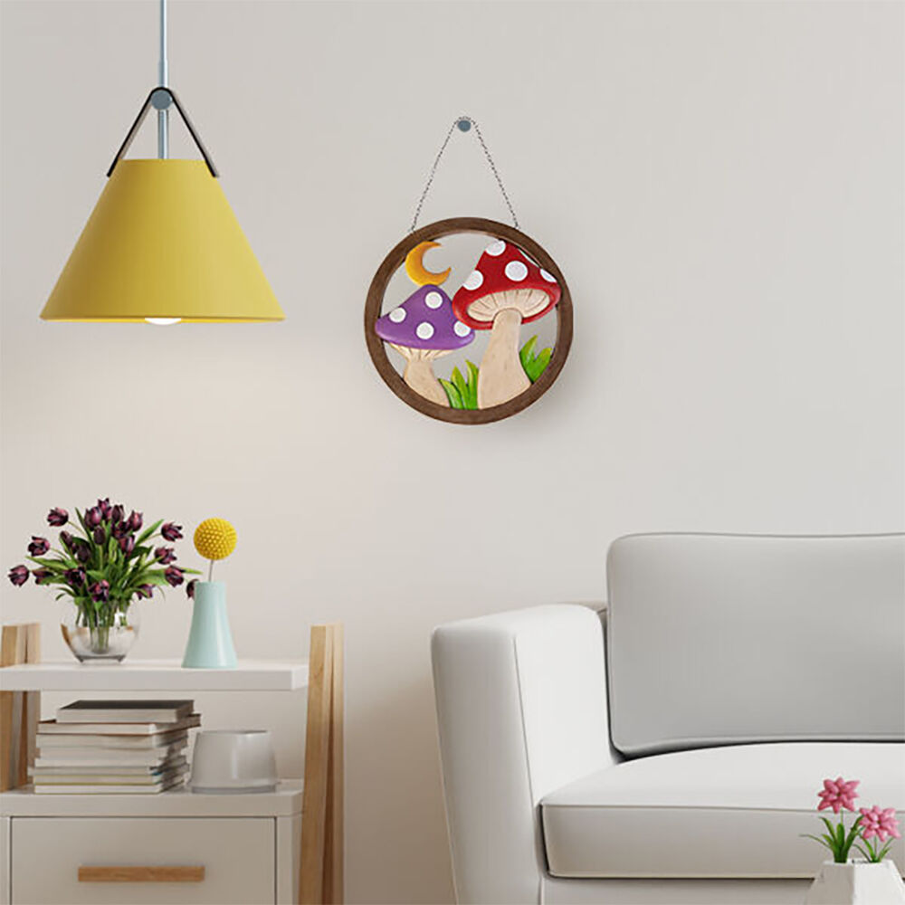 Mdi Front Door Hanging Wall Mushrooms Home Decor Ornament Display — image 2