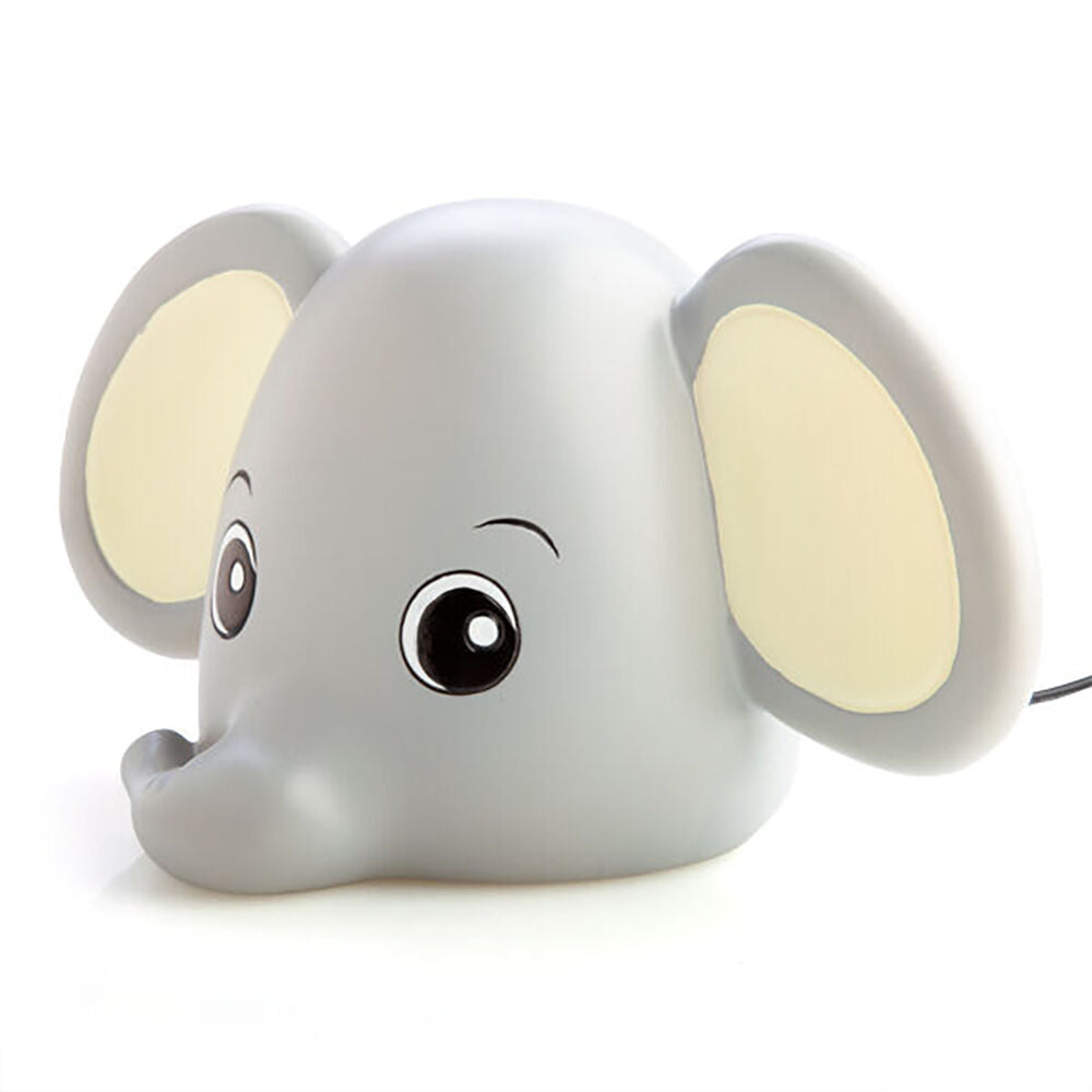 Smooshos Night Light Bedroom Decor Grey Elephant Pal Table Lamp Children