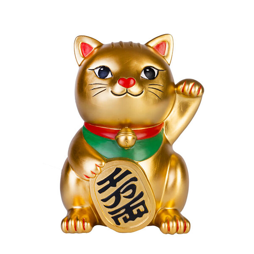 Lucky Cat MDI Table Lamp Night Light Bedroom Decor Kids/Children Lucky Kitty — Gold