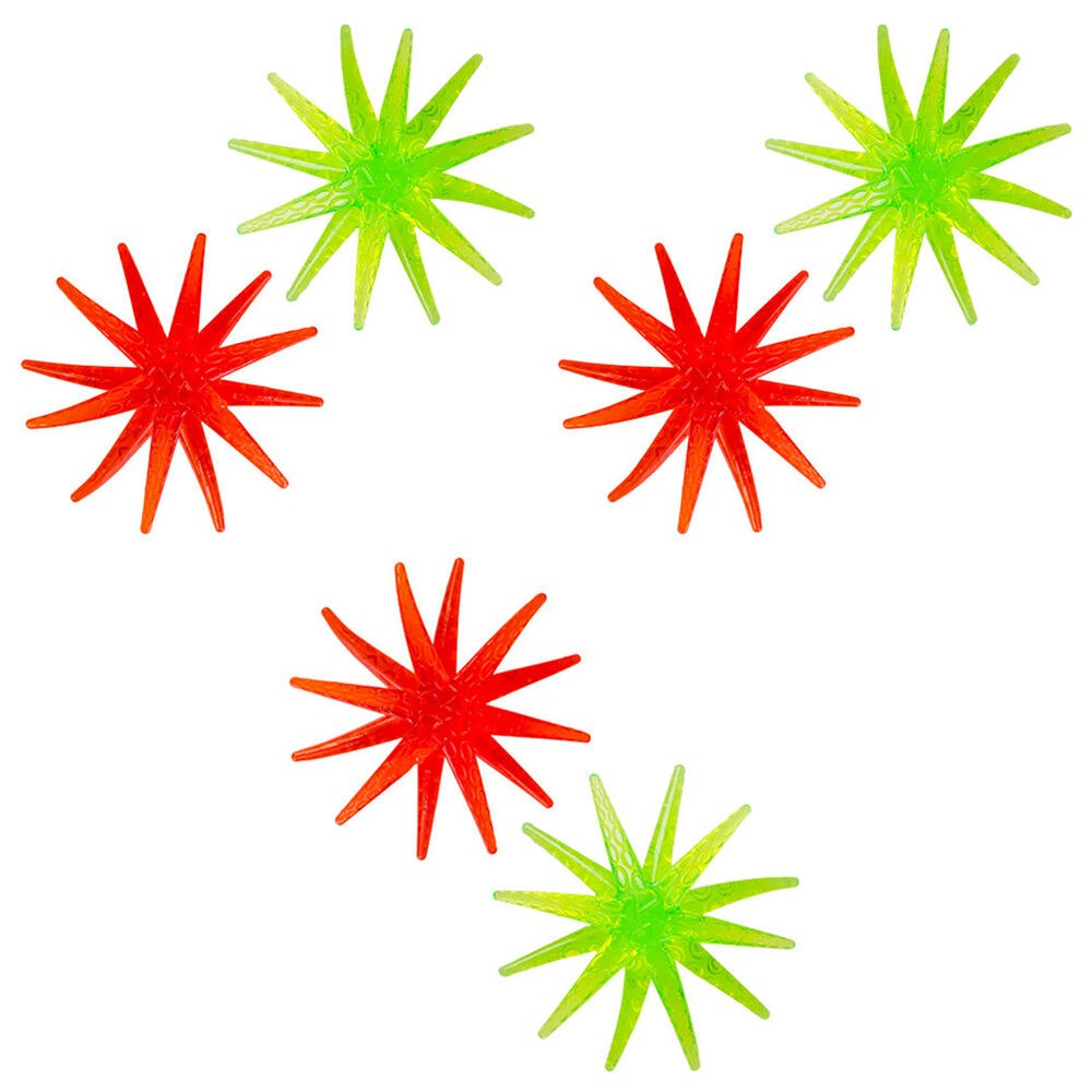 Mdi Sticky Splat Starfish Sensory Fidget Squeeze Toy Kids/Children Assorted (6 Pack)