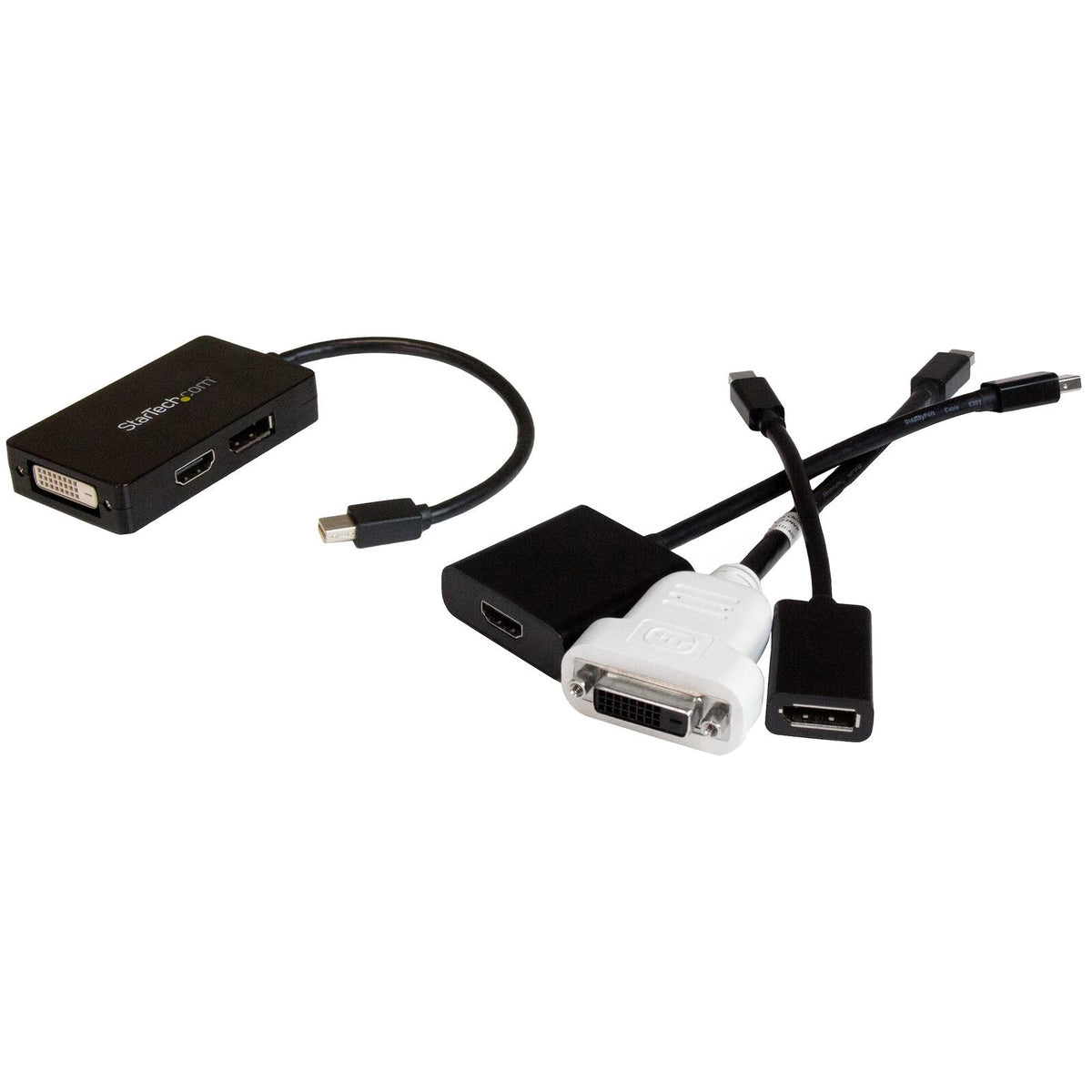 Star Tech Mini DisplayPort To DisplayPort/DVI/HDMI Adapter For PC/Monitors BLK — image 4
