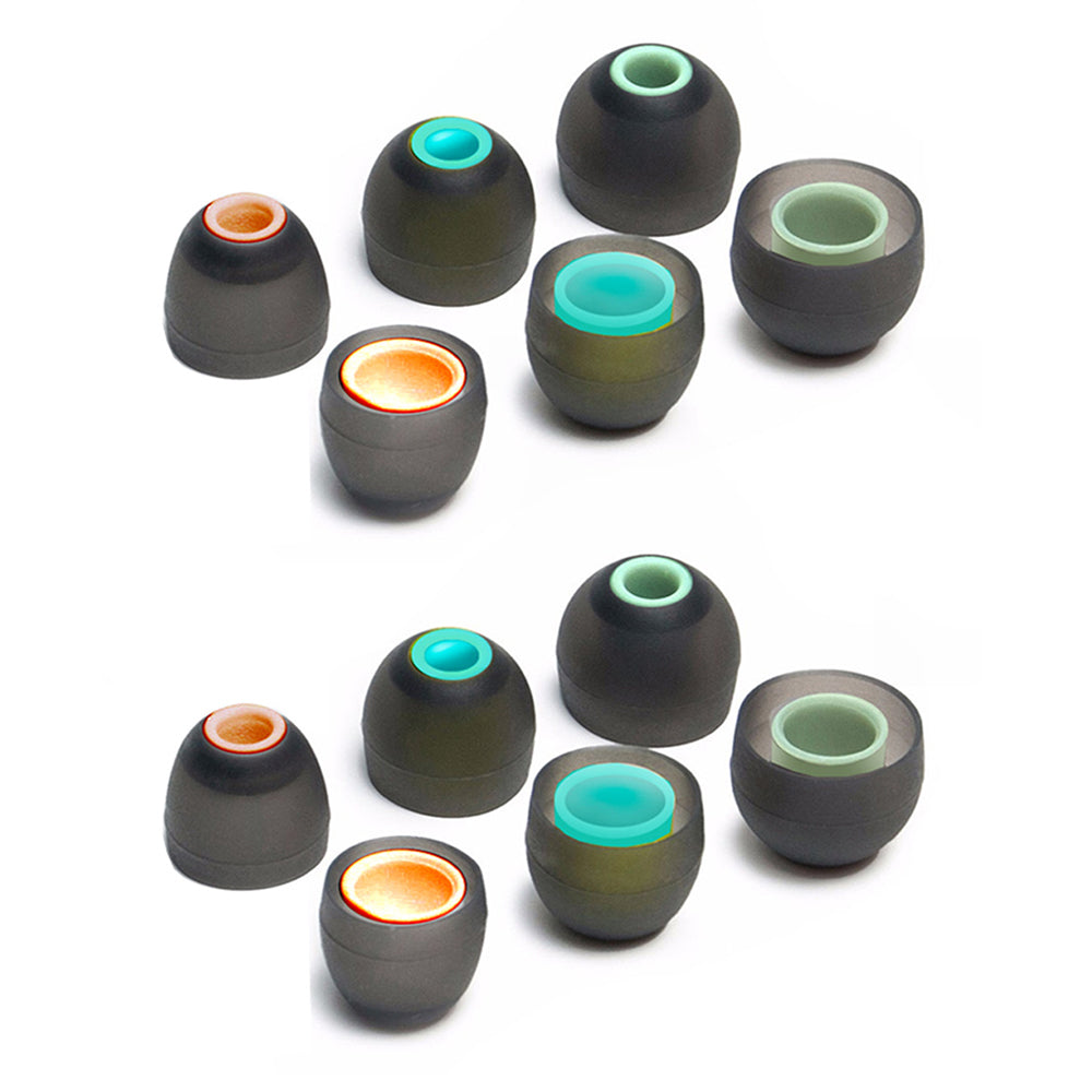Sansai Fits Most Small/MED/Large Replacement Silicone Ear Tips for Earphones (2 Pack)